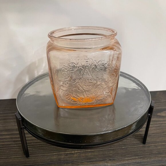 Pink Depression Glass Container - Picture 5 of 7